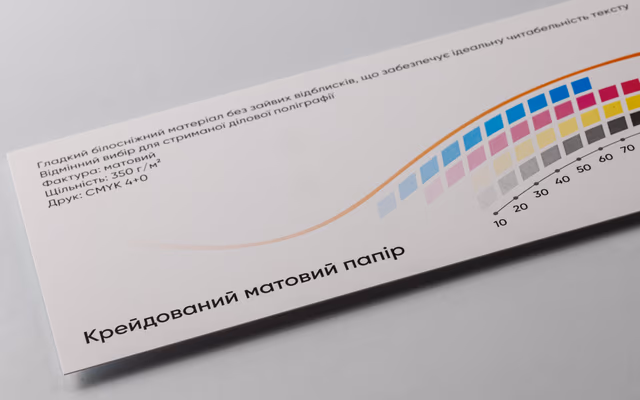 Крейдований матовий 350 г/м²